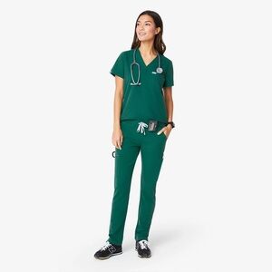 Figs Size XS Yola Skinny Scrub Pants - Hunter Green